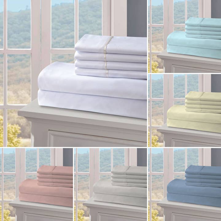 2400 Series - Light Assortment Microfiber Sheet Set for wholesale by Duke Imports