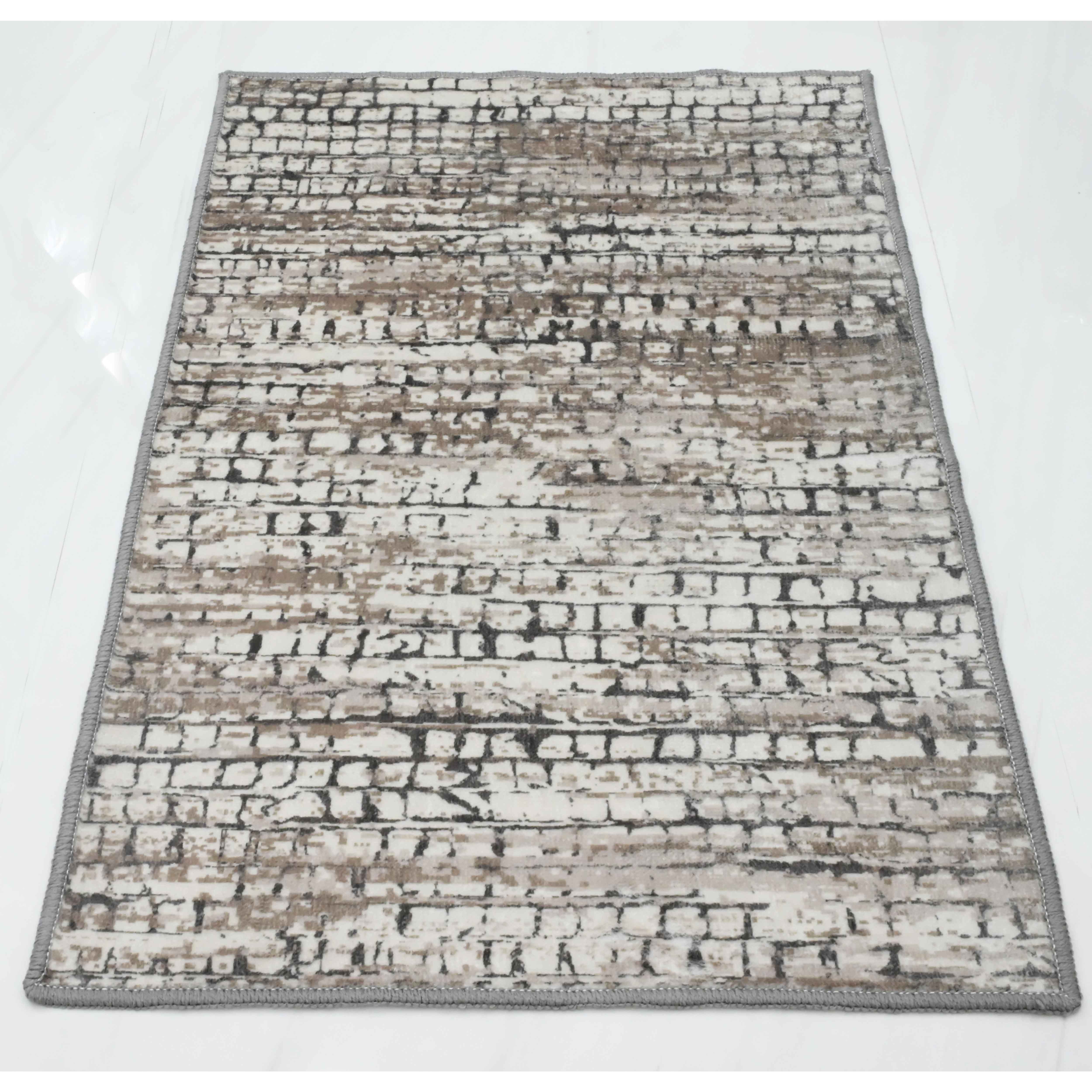 Bed Bath Fashions - Wholesale Area Rug - Bibb Home Washable Flannel Printed Accent Rug with Latex Bac42