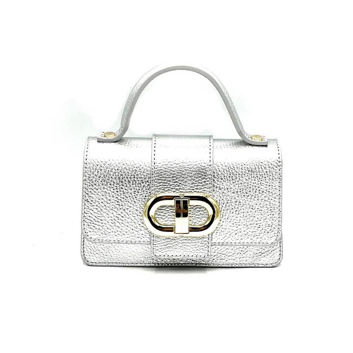 Suie Valentini srl – Großhandel Schultertasche – Damen – Echte Leder-Umhängetasche, MINI-Größe, Made in Italy, Art. 11241310