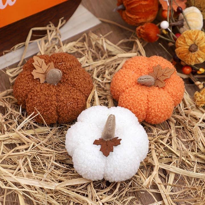 Ins Velvet Faux Pumpkin Halloween Decor_CWMM9924 for wholesale by ACCITY
