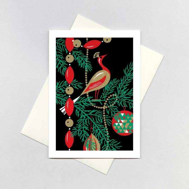 Laughing Elephant – postal de Natal por atacado – Feliz de meados do século — Pacote de cartões de Natal1