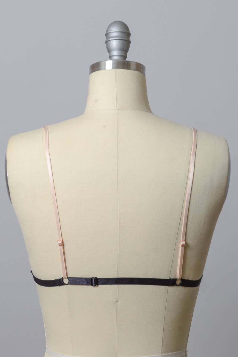 Leto Accessories - Wholesale Bralette - Women's - Daisy Embroidered Mesh Bralette 🌼1