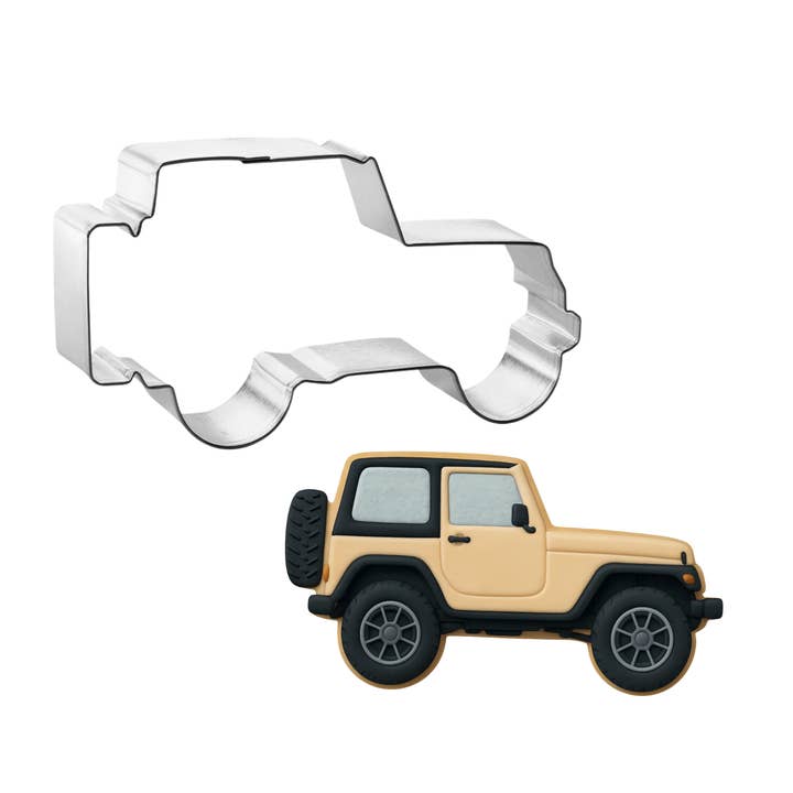 SUV Military Off-Road Vehicle Cookie Cutter 4.25 in B1534 for wholesale by CookieCutter.com