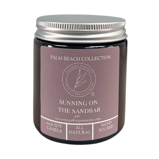 Vela de cera de soja Sunning on the Sandbar para venta al por mayor de Soothing Remedies Soap and Candle Company