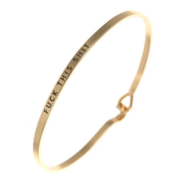 0011 PREMIERE – Engroshandel Manchetarmbånd – FR3766 FUCK THIS Shit_3mm inspireret meddelelsesarmbånd1