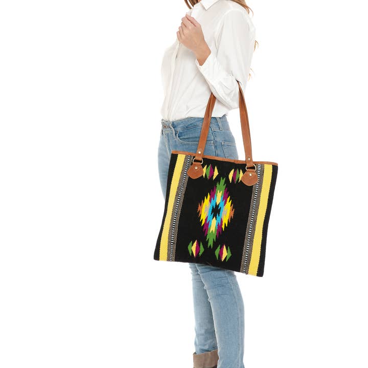 Serape Tote Bag #AB1787 for wholesale by Leather Impressions Inc