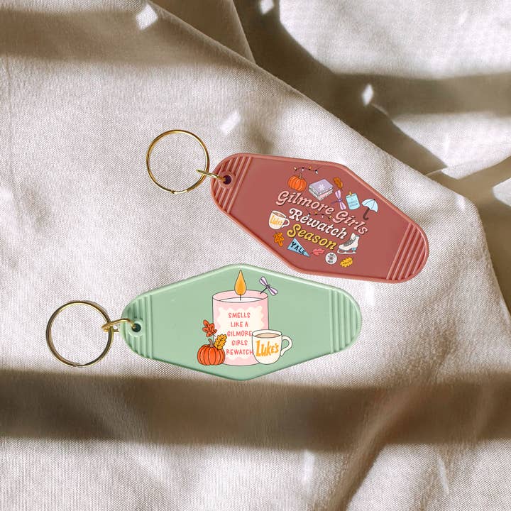 Portachiavi Gilmore Girl Rewatch Season per la vendita all'ingrosso da parte di amarieacreates