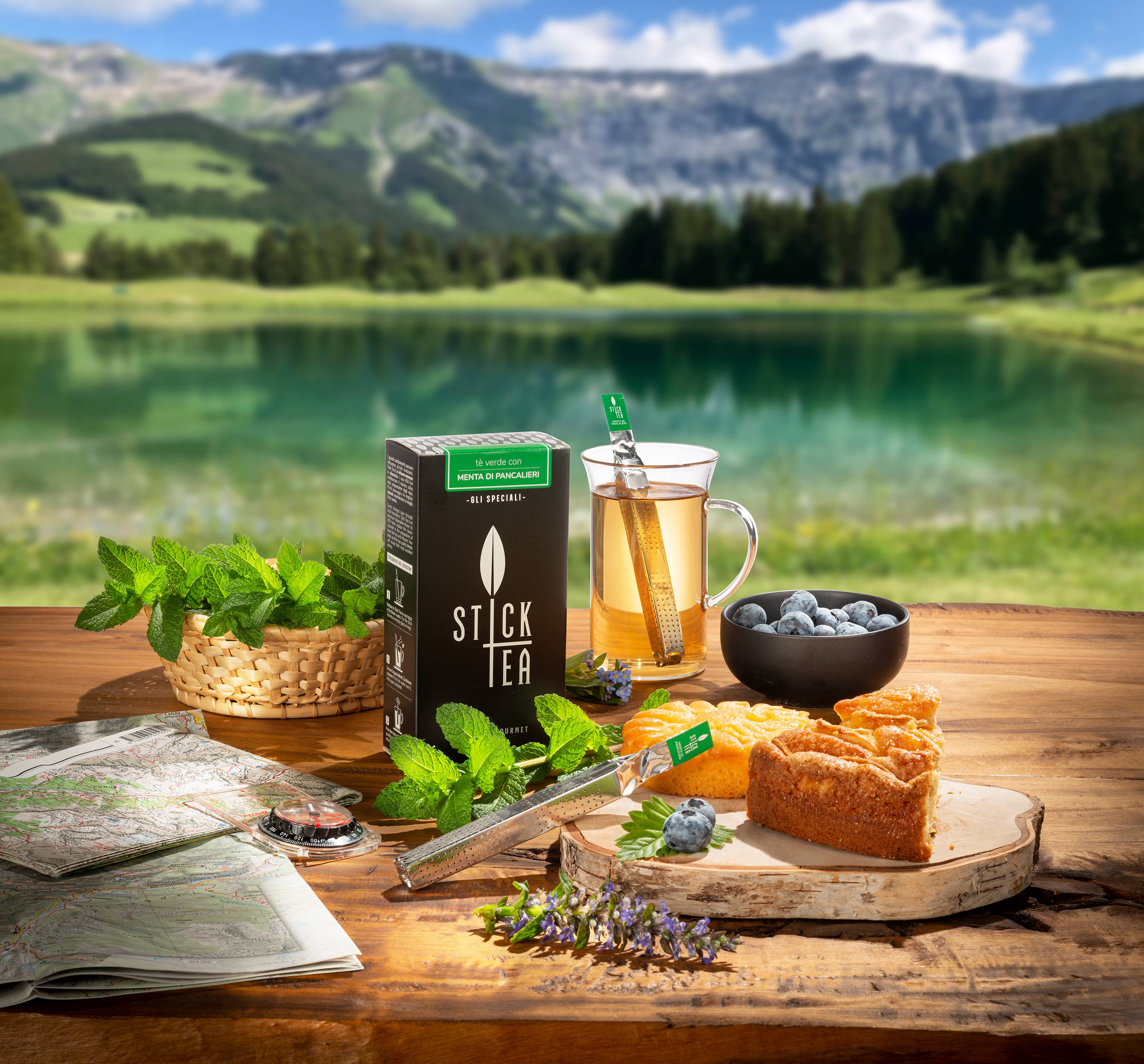 STICK TEA - BO s.r.l. - Wholesale Tea Bags - Stick Tea Green Tea with MINT FROM PANCALIERI 12 sticks2