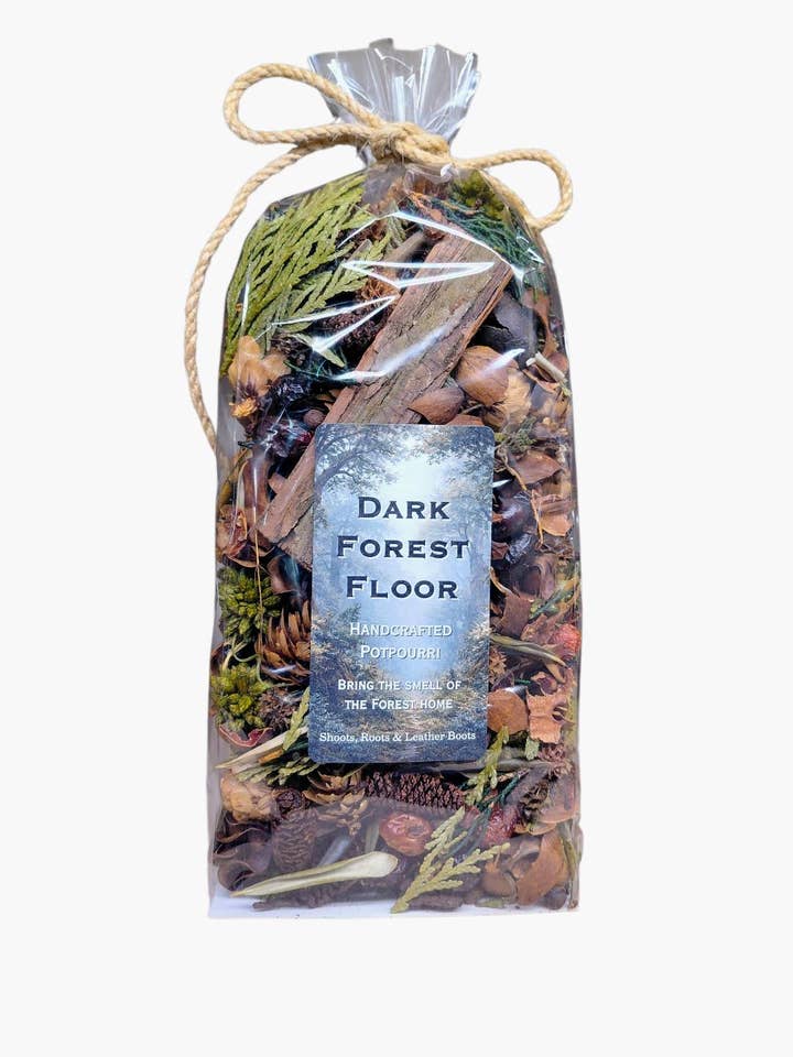 Dark Forest Floor Handcrafted, Wildcrafted- Rustic Potpourri for wholesale by Shoots, Roots & Leather Boots