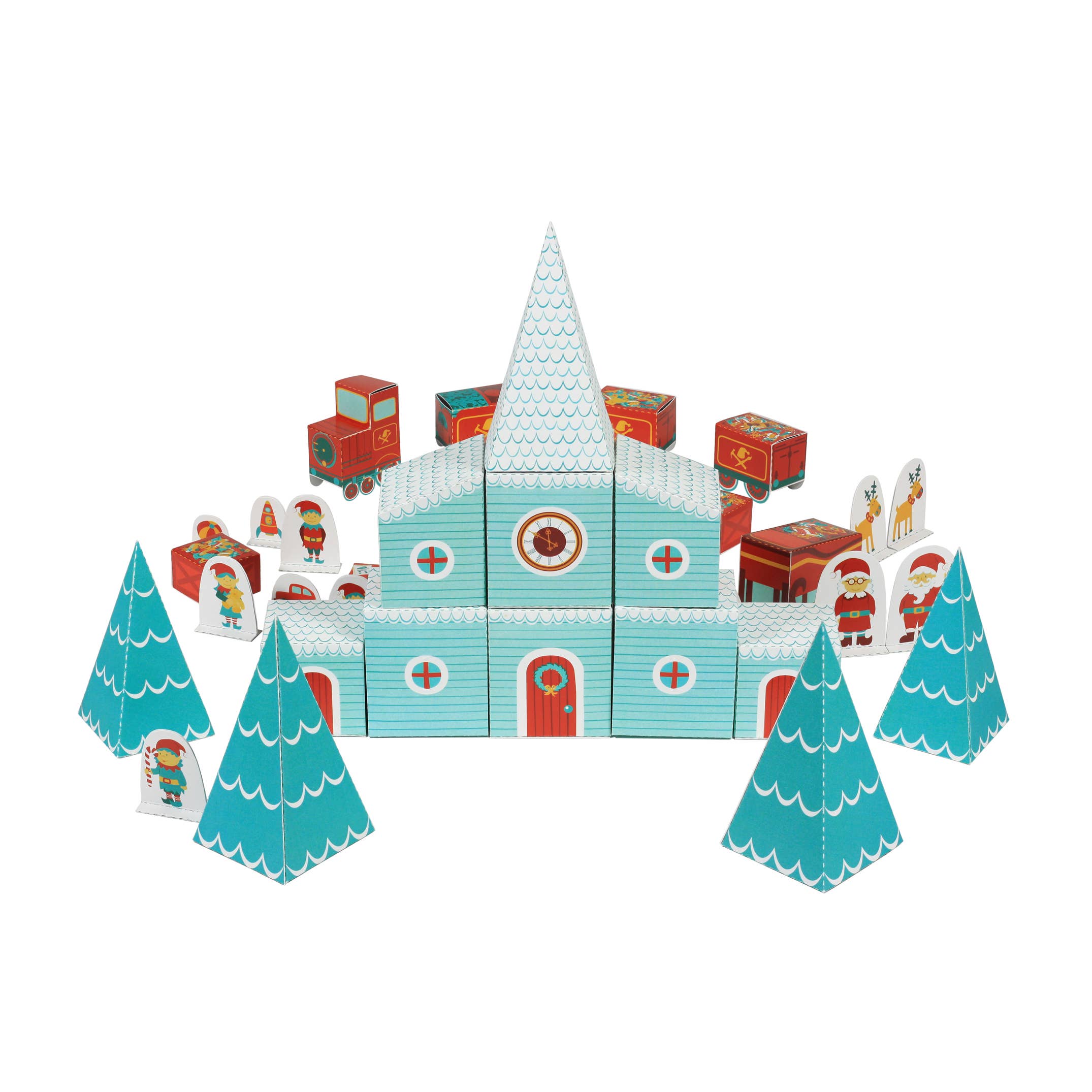 pukaca - Vendita all'ingrosso Calendario dell'avvento - Calendario dell'Avvento della Fabbrica di Giocattoli di Babbo Natale - Giocattolo e Regalo di Natale9