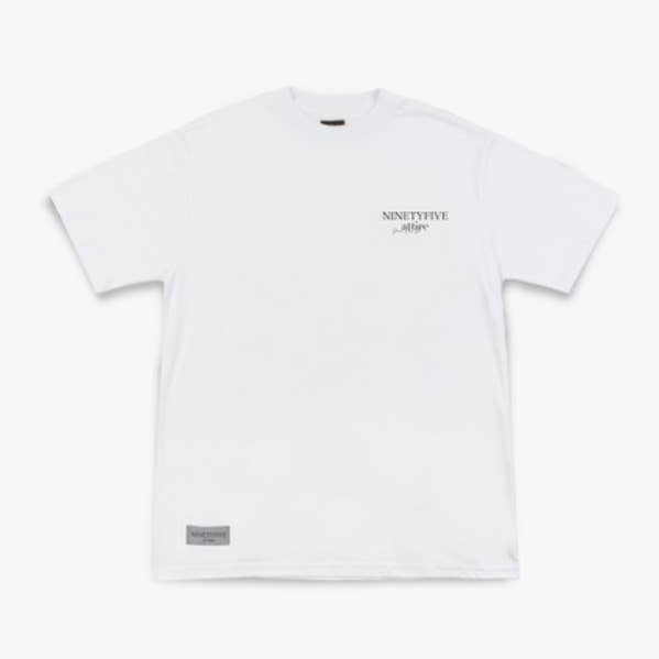 CAMISETA BÁSICA NOVENTA Y CINCO (BLANCA) para venta al por mayor de Ninetyfive attire