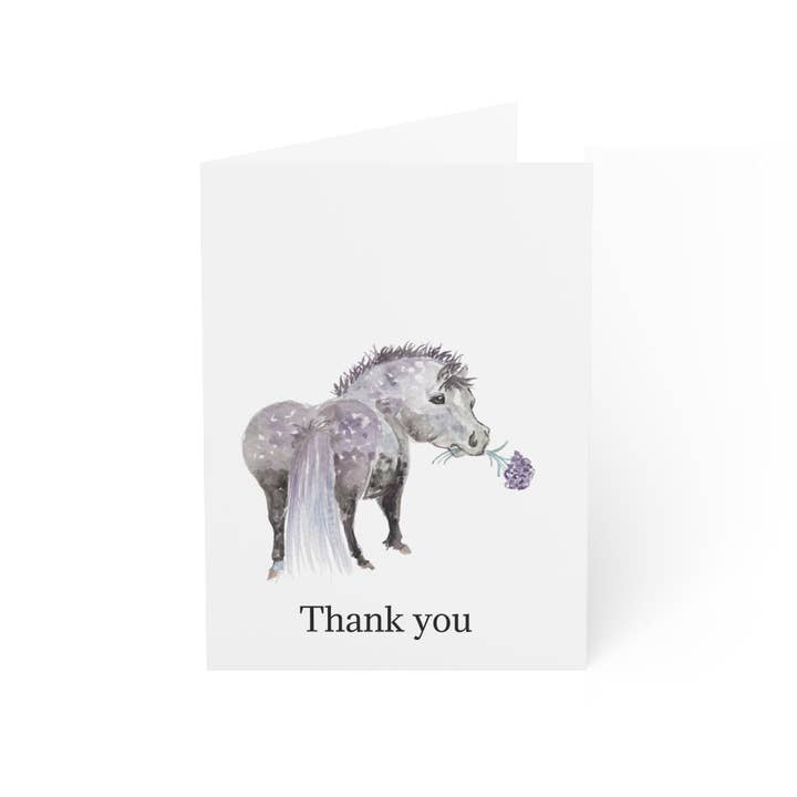 Sona Equestrian - Wholesale Christmas Card - Adorable Ponies Single Greeting Card3