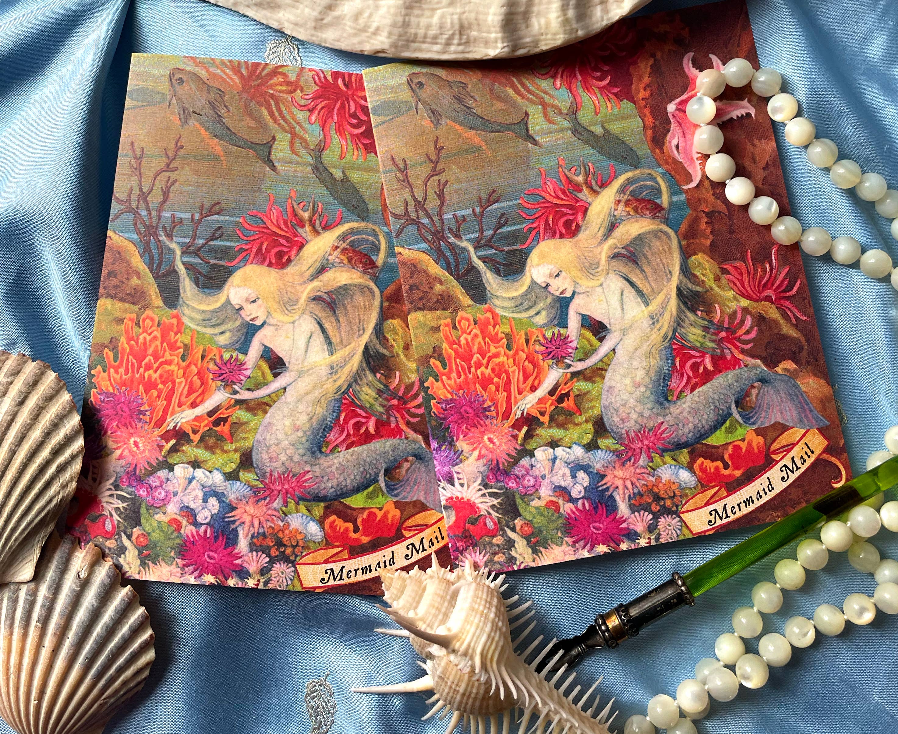 Ivory Tower Studios - Wholesale Everyday Greeting Card - Deep Sea Mermaid Mail Anytime Card3