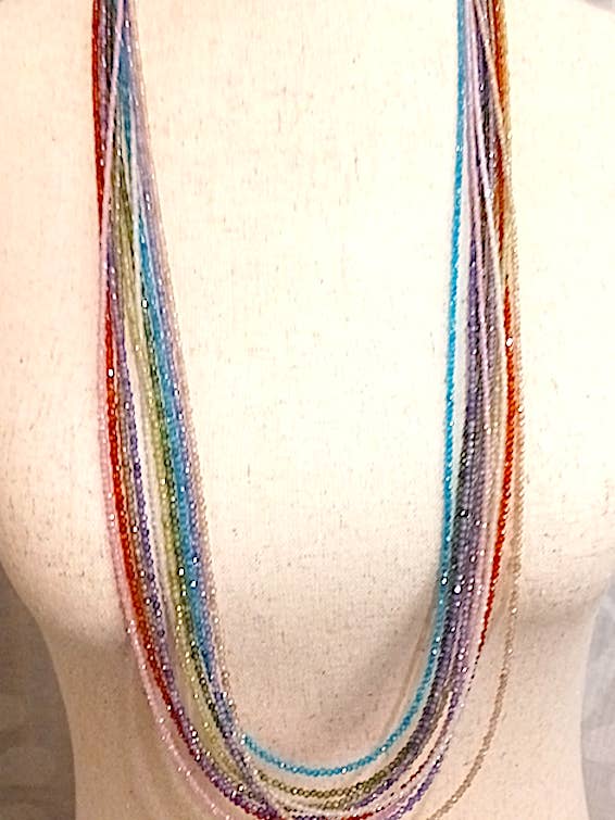 Ancient Zircon Beaded Standard Clasp Necklace for wholesale by Ann St. John Jewelry