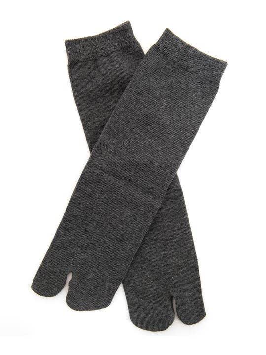 V-Toe Socks, Inc - Wholesale Socks - Unisex - Flip Flop Socks - V-Toe Split Toe Gray Crew Cotton Blend