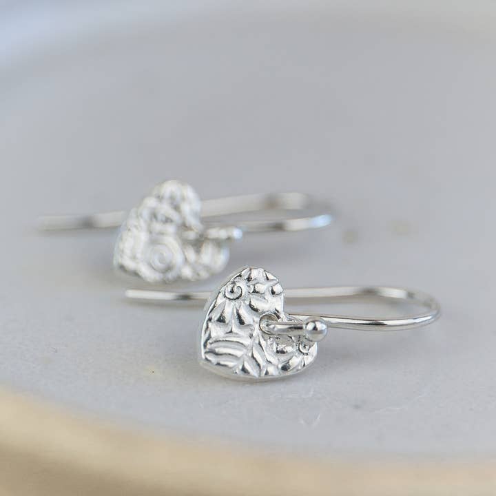 Lucy Kemp Jewellery – wholesale Hoop earrings – Sterling Silver Mini Textured Earrings1