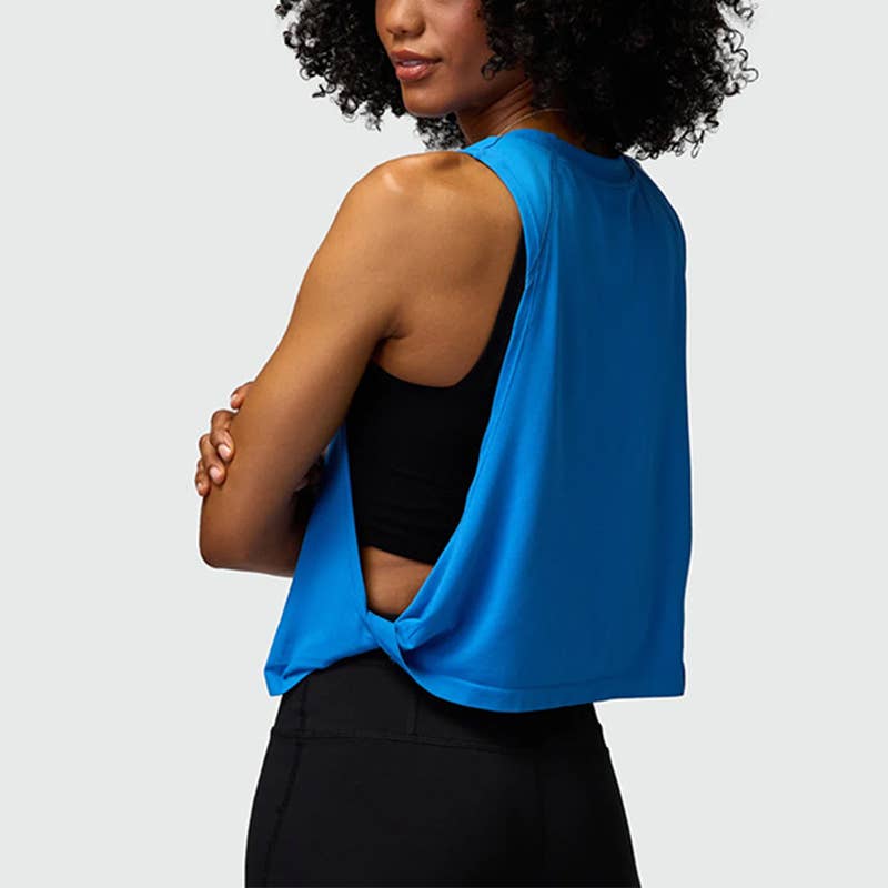 WONDERXFANS - Wholesale Athletic Top - Women's - Loose Sleeveless Side Vents Yoga tank top1