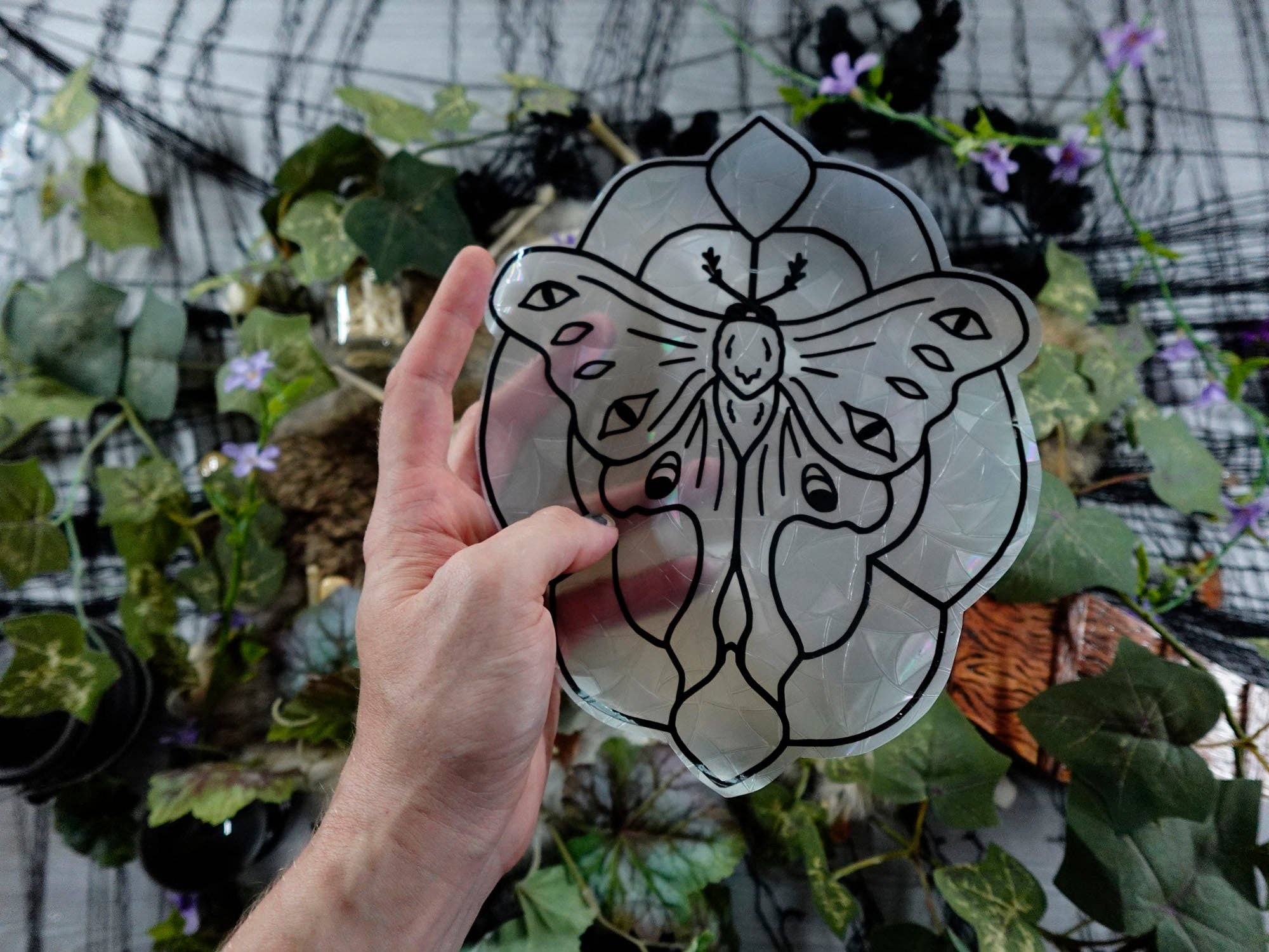 Tia Kinsman - Wholesale Suncatcher - Magic Moth Rainbow Window Cling2