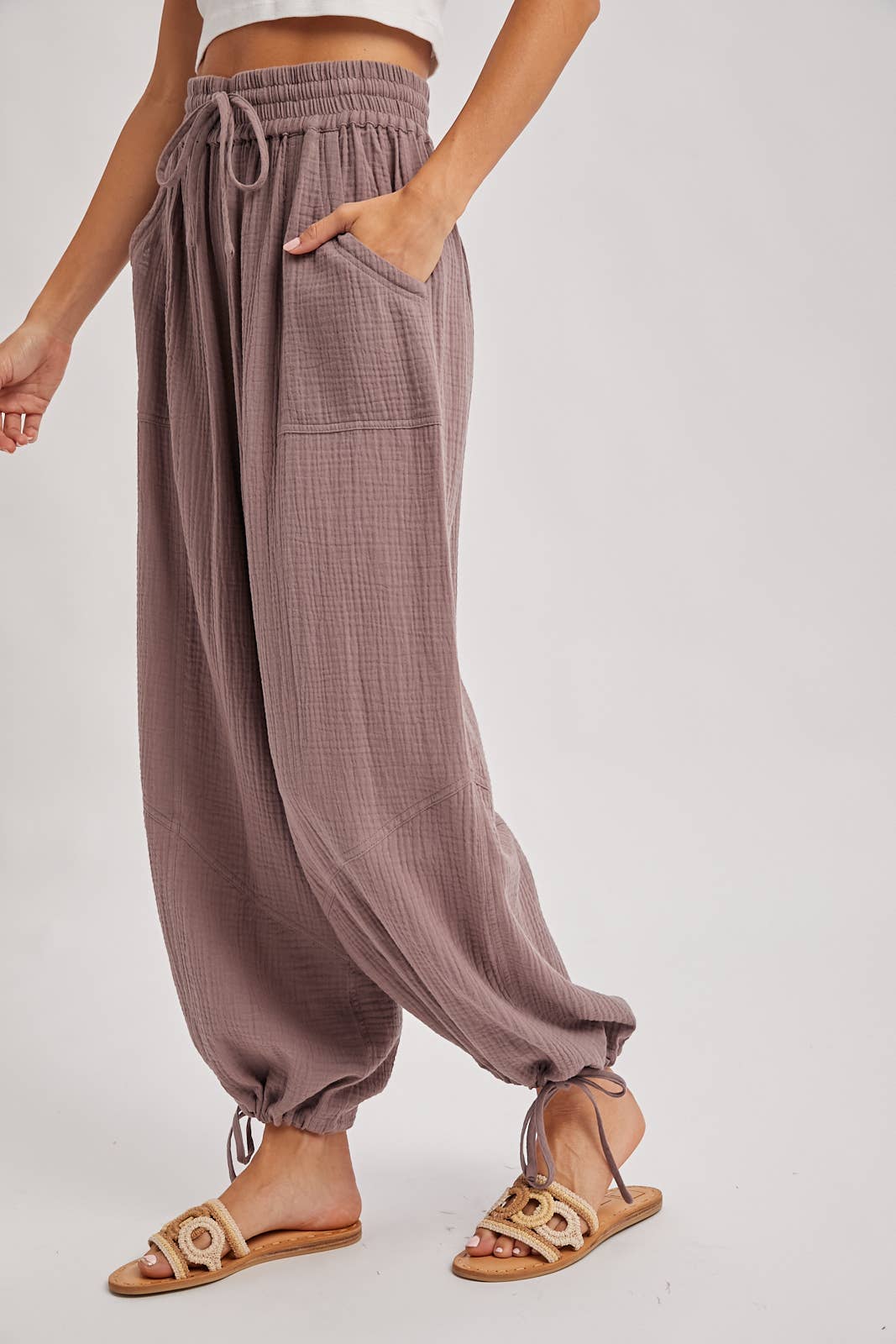Bluivy - Wholesale Pants - Women's - JOGGER HAREM DRAWSTRING PANTS29