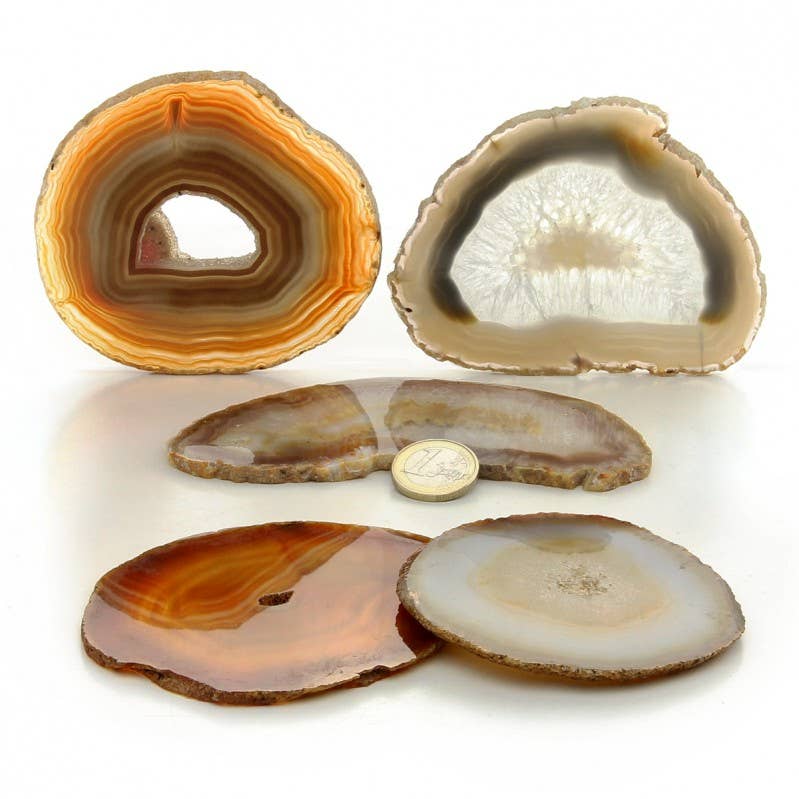 UniArt - Vendita all'ingrosso Pietra/cristallo spirituale - Fette di agata naturale colorata - vari formati2