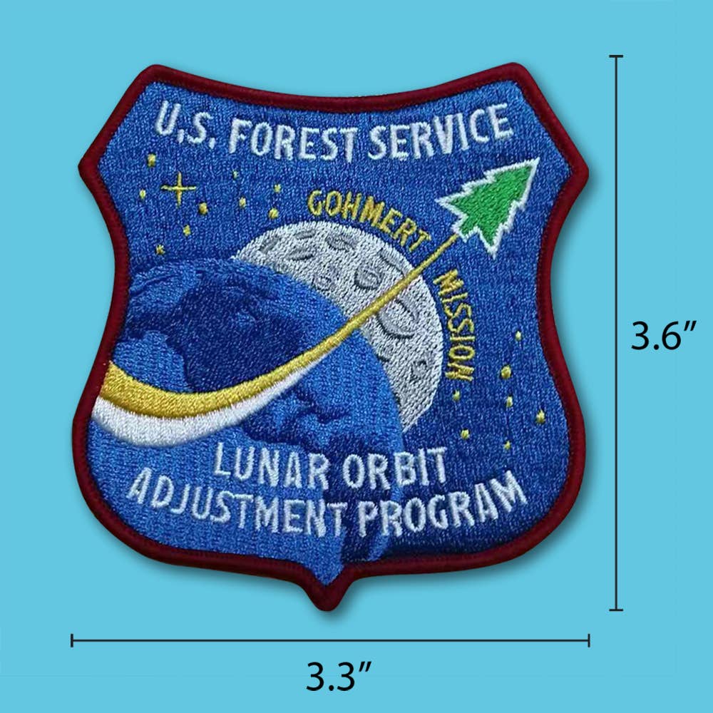Dissent Pins - Wholesale Patch - U.S. Forest Service Lunar Orbit Adjustment Patch - Iron on2