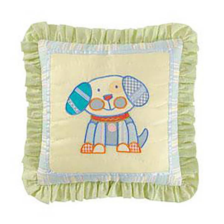 SALE 14" x 14" Lil Wonder Dog Quilted Pillow for wholesale by C&F Home