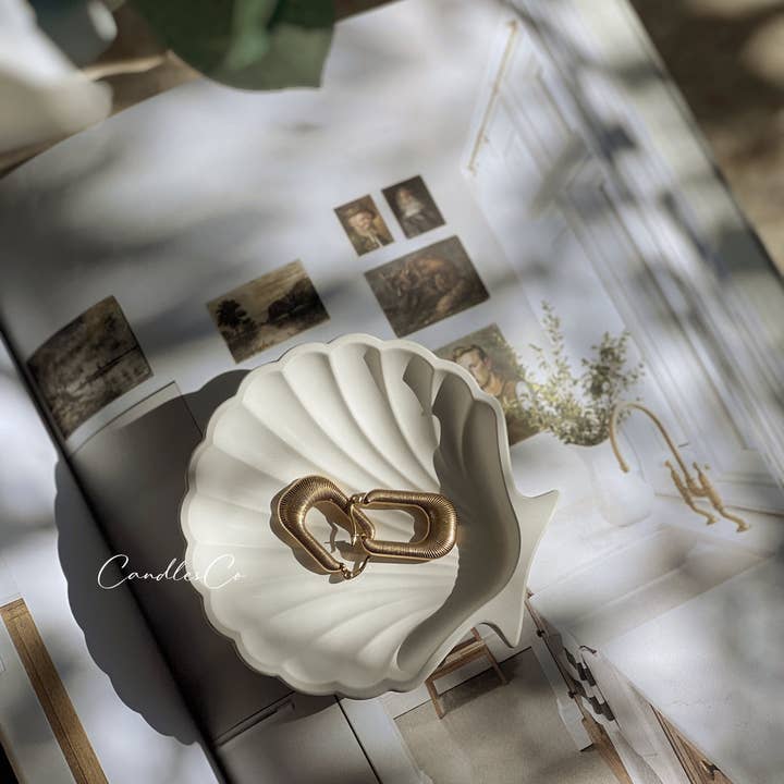 CandlesCo Australia - Wholesale Jewellery dish - Shell Trinket Dish Handmade Home Decor1