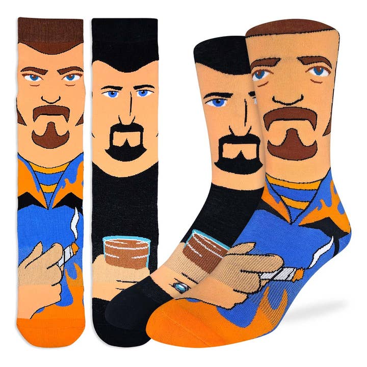 Men's Trailer Park Boys, Ricky & Julian Socks for wholesale by Good Luck Sock