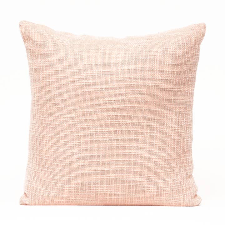 Peach - Cuscino in cotone fiammato, 45,7 x 45,7 cm per la vendita all'ingrosso da parte di House Of Harkaari