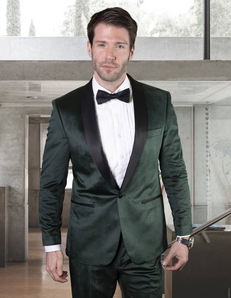 Statement Clothing - Wholesale Tuxedo Set - Men's - Classic Satin Lapel Men's Tuxedo Set VL-1002