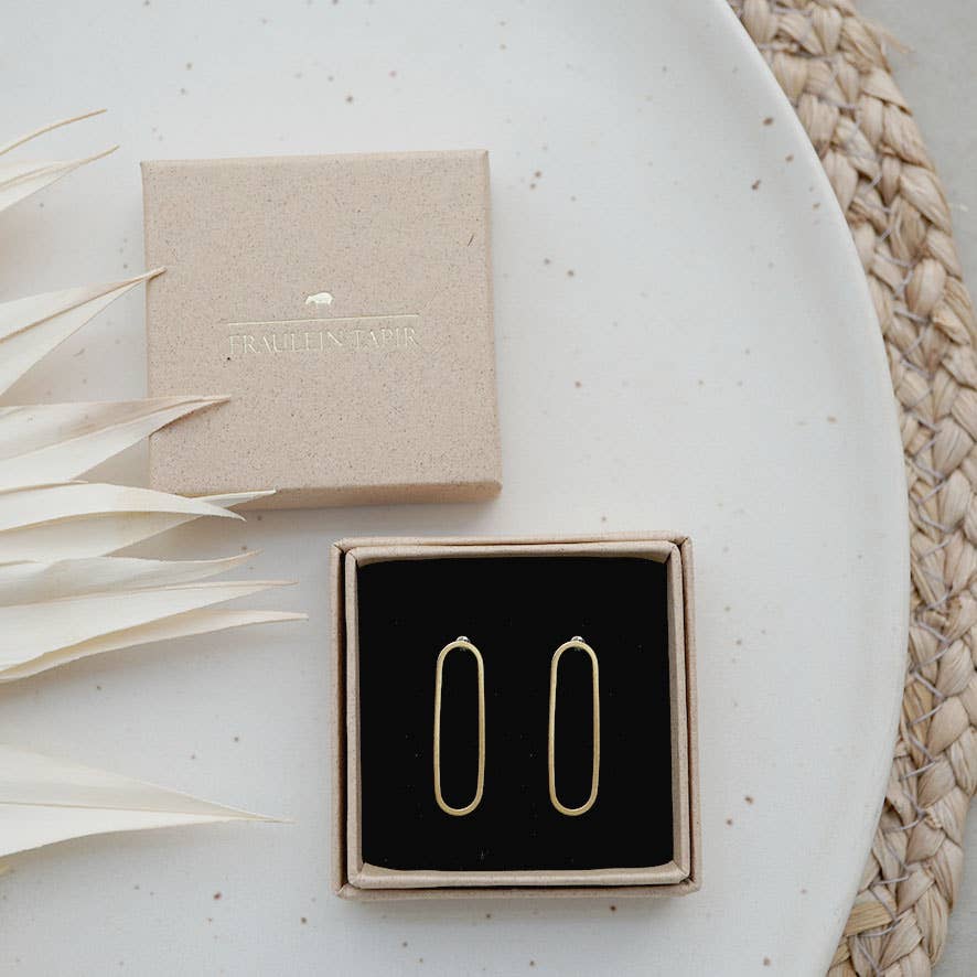 Fräulein Tapir - Wholesale Stud/Post Earrings - OVAL stud earrings3