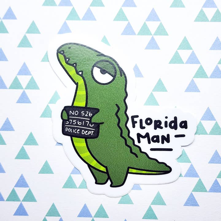 Toku Arts - Wholesale Sticker - Florida Man Vinyl Sticker