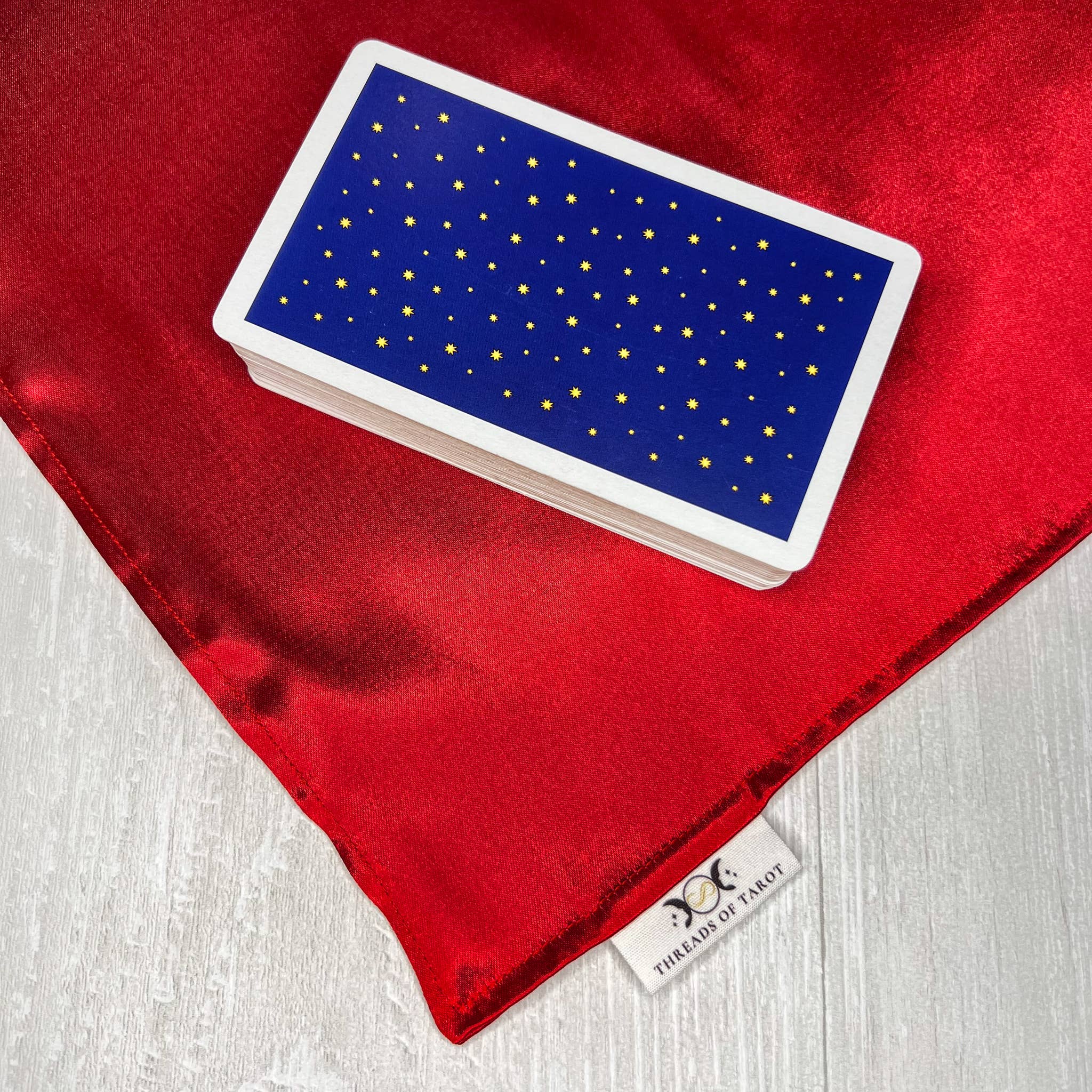 Threads of Tarot - Wholesale Tarot Cards - Red Satin Altar Cloth4