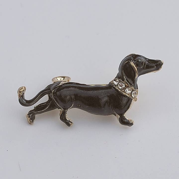 Sausage Dog Brooch Dachshund Brooch for wholesale by QueenMee Accessories
