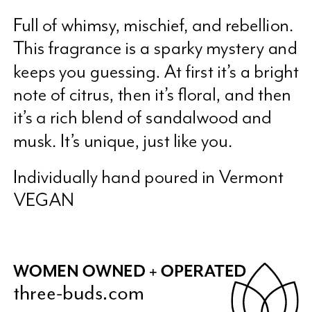 Three Buds Apothecary – Engroshandel Glaslys – Wild Child Hand Hældes Soy2