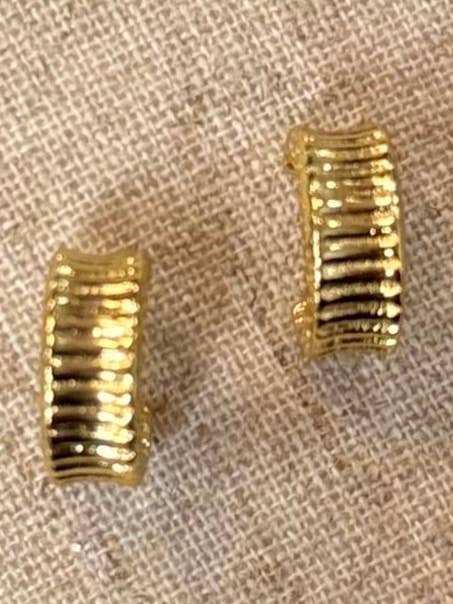 Rippled Hoops for wholesale by Clay and Trinkets