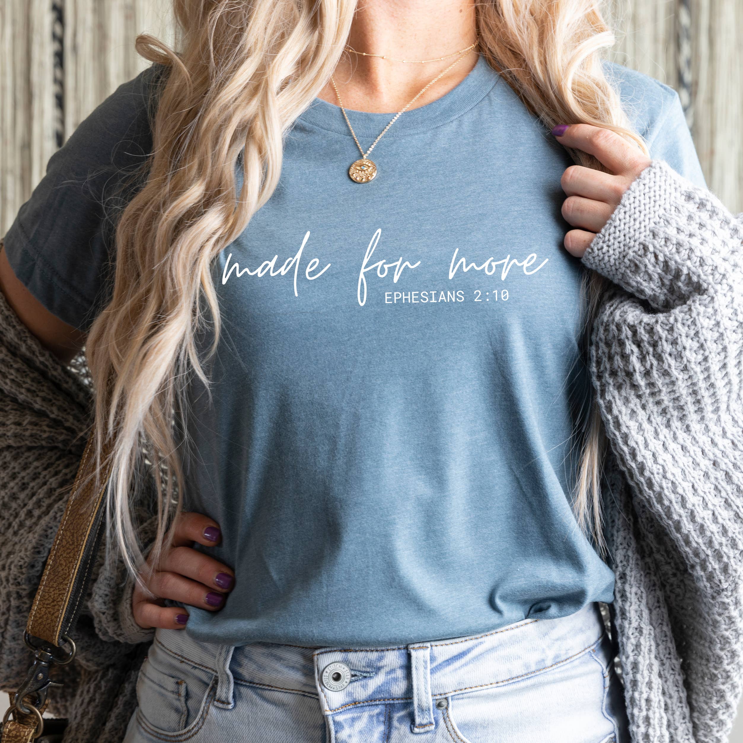 Down Home Tees - Wholesale Screen Printed T-Shirt - Women's - Made For More Inspirational Graphic T-Shirt Christian Jesus0