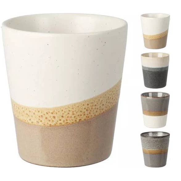 Beker aardewerk neutral  for wholesale by DRYdecorations