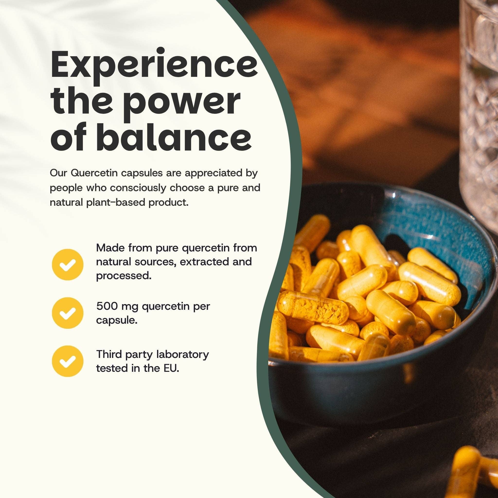 Cupplement b.v. - Wholesale Oral Supplement/Vitamin - Quercetin Capsules 500 mg  60 Capsules1