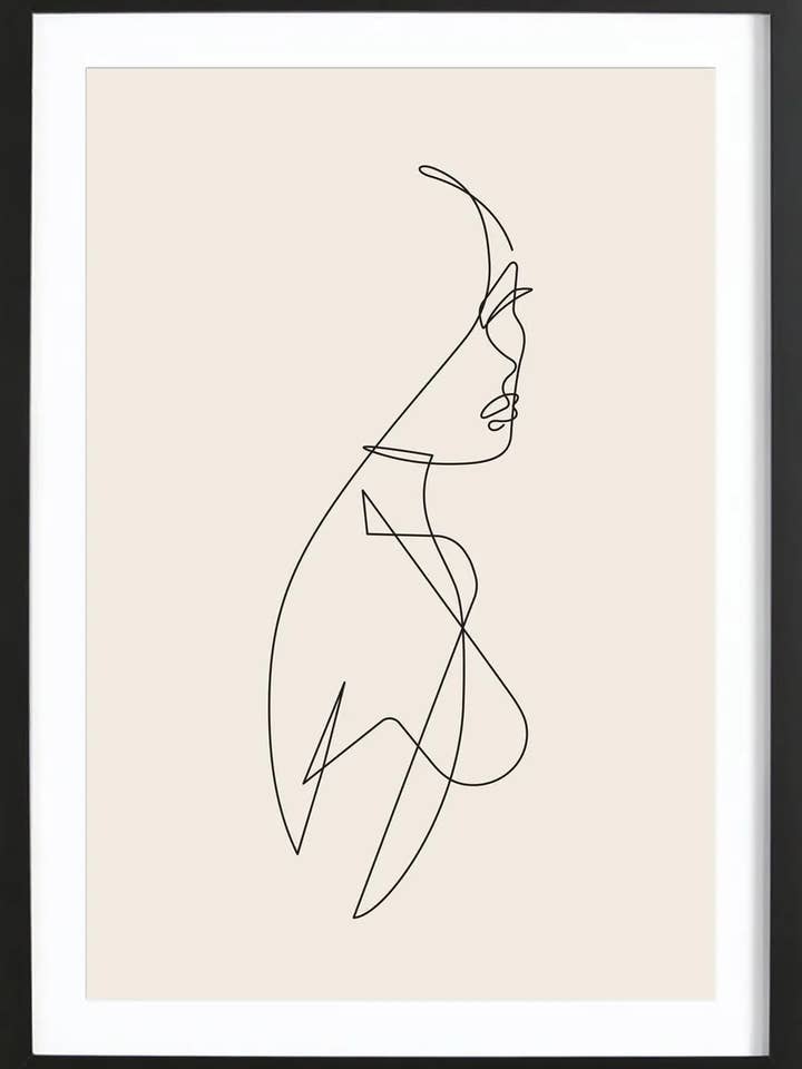 Affiche encadrée Premium Femme I pour la vente par JUNIQE