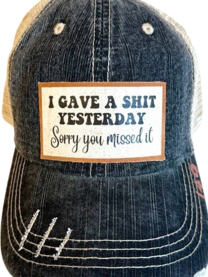 (#149) "ONTEM IMPORTAVA-ME" BONÉ TRUCKER DESGASTADO por atacado de Jana's Flannels