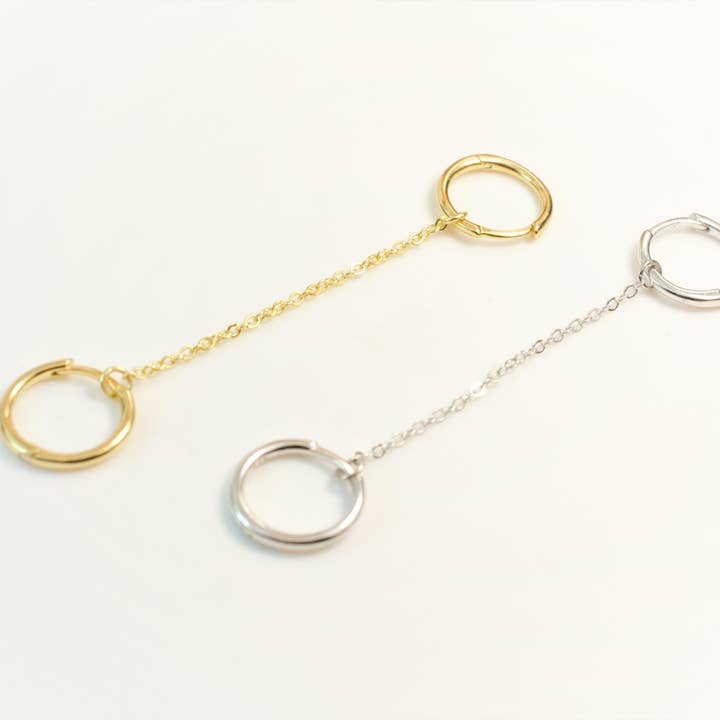 Diat - Wholesale Dangle Earrings - Double Chain Earrings6