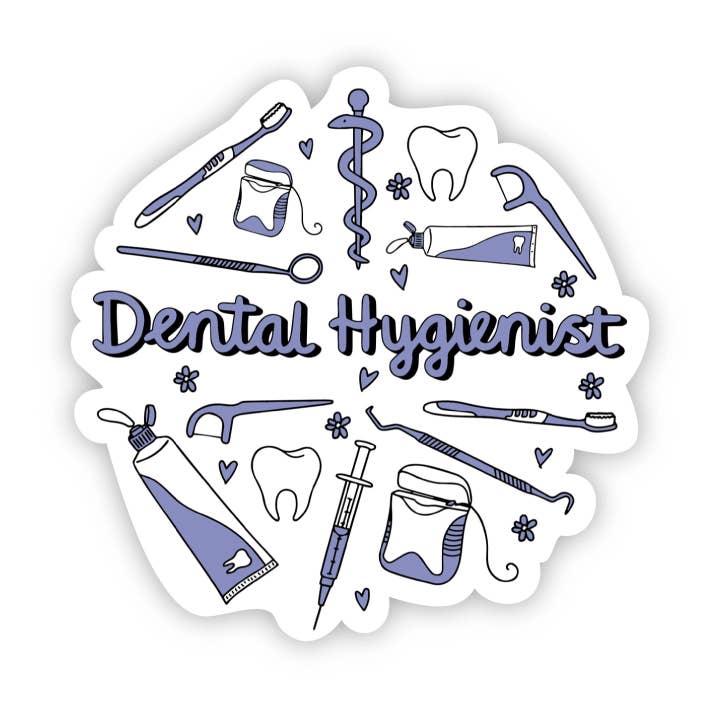 Big Moods - Wholesale Sticker - Dental Hygienist Sticker