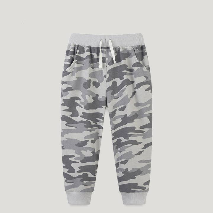 Pantalon de sport camouflage pour enfants en coton confortable pour la vente par shoplittleswan