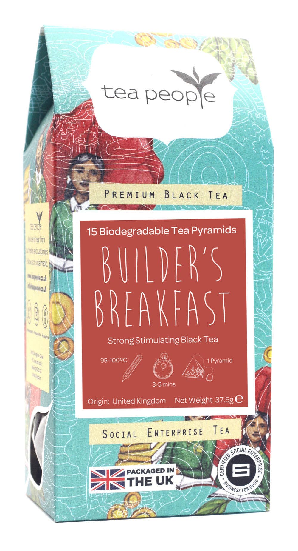 Tea People – wholesale Tea bags – Builder's Breakfast - Black Tea Pyramids2