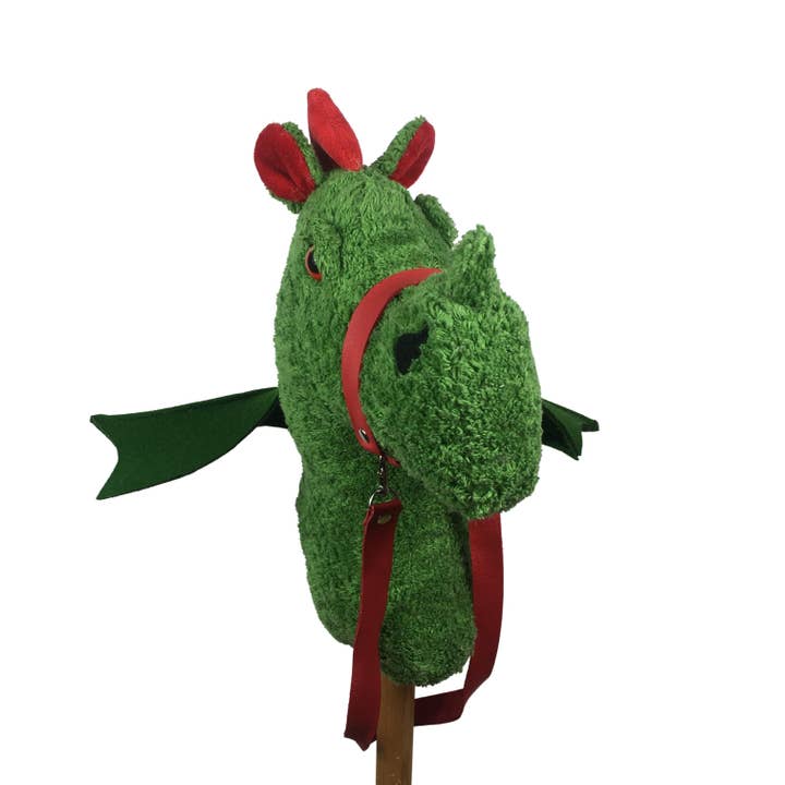 Organic eco children's stick dragon “Tattie” /STEDR-600 for wholesale by Pat & Patty