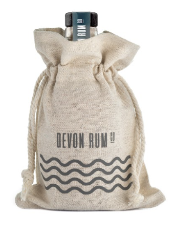 Devon Rum Co – wholesale Rum – Premium Spiced Rum -20cl with jute gift bag2