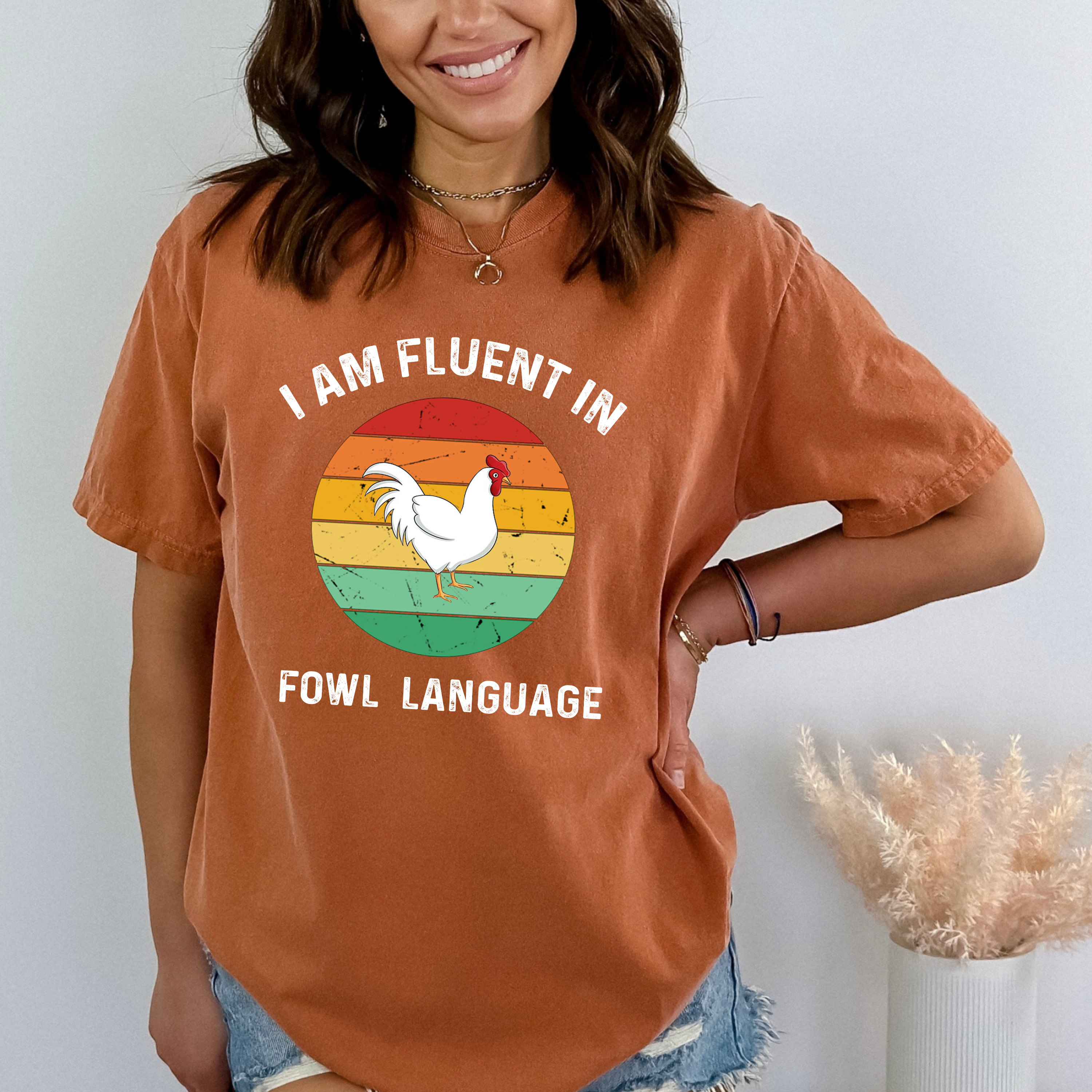 LA Shirt Company - Wholesale T-Shirt (Graphic) - Women's - I Am Fluent In Fowl Language - Bella Graphic Tee3