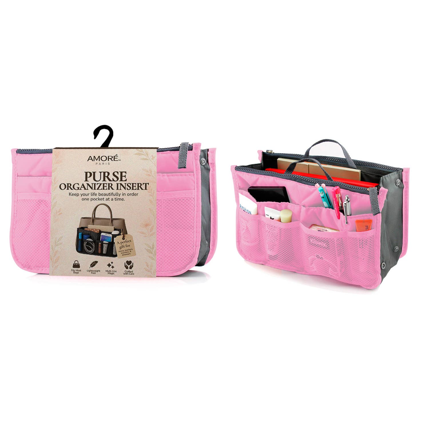 The American Gift Company (TAGCO) - Venta al por mayor Bolsa grande - Unisex - Organizador de Cosméticos Plegable para Bolso de Viaje5