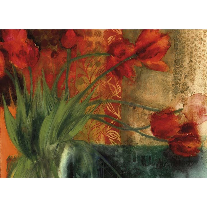 Greeting Card Sketchbook Tulips for wholesale by Natural Partners Limited